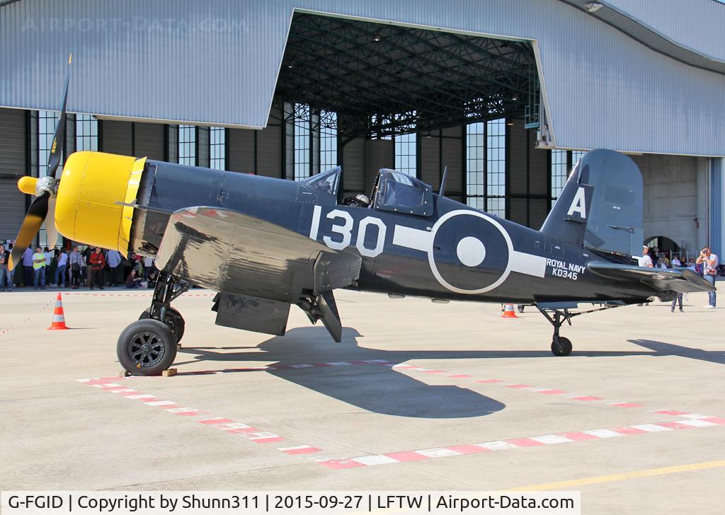 G-FGID, 1945 Goodyear FG-1D Corsair C/N 3111, Exhibited during FNI Airshow 2015