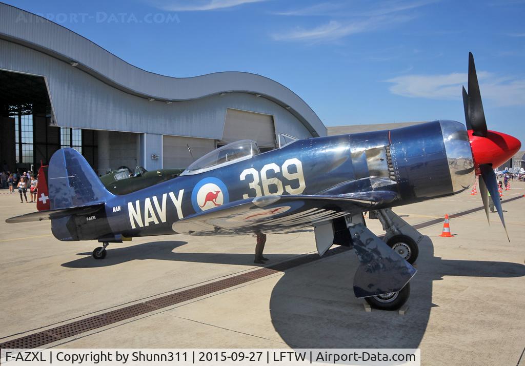 F-AZXL, 1948 Hawker Fury FB.10 C/N 37514/ISS20, Exhibited during FNI Airshow 2015