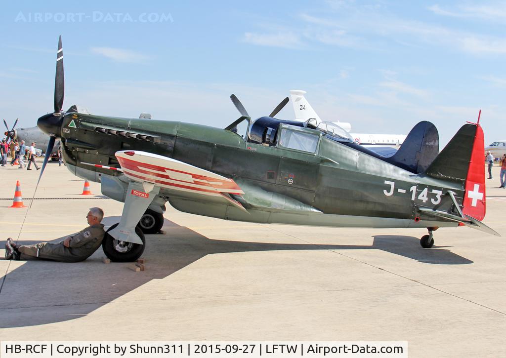 HB-RCF, 1942 Morane-Saulnier D-3801 (MS-412) C/N 194, Exhibited during FNI Airshow 2015