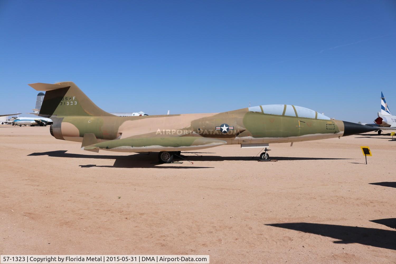 57-1323, 1957 Lockheed F-104D Starfighter C/N 483-5035, F-104D Starfighter