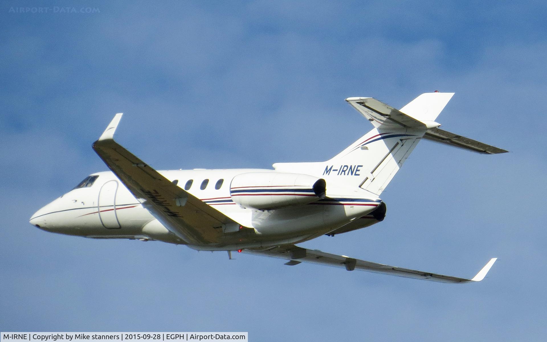 M-IRNE, 2006 Raytheon Hawker 850XP C/N 258778, Hawker 850XP departs runway 24