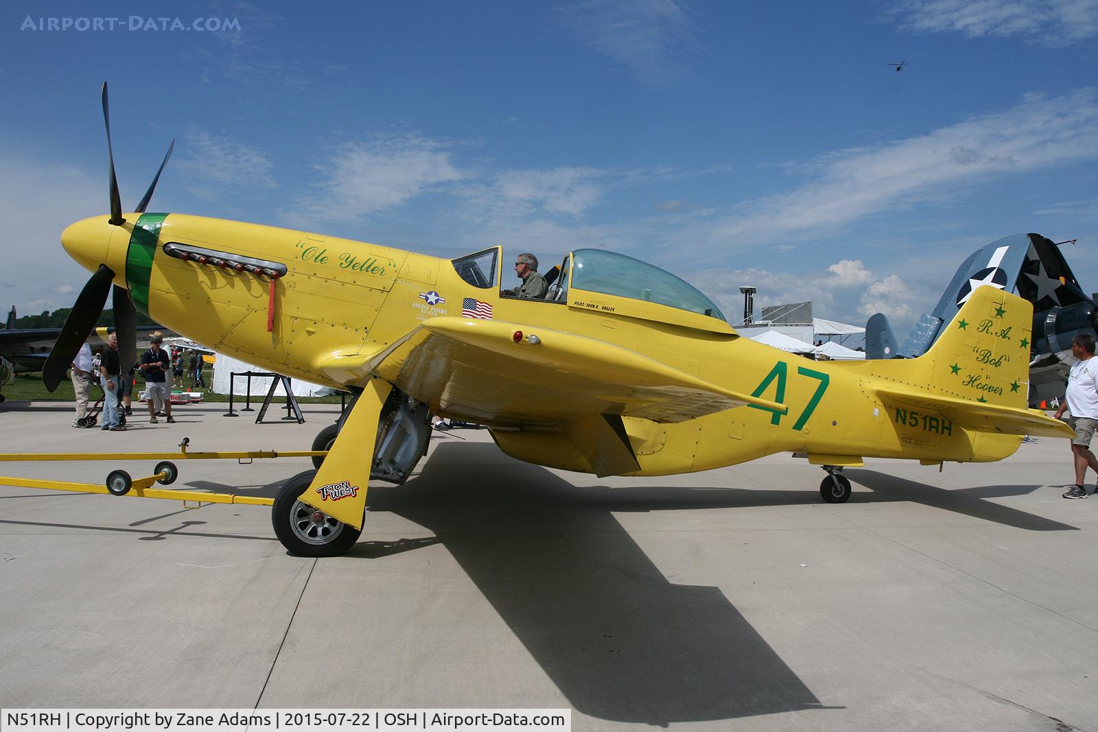 N51RH, North American P-51D Mustang C/N 44-74739, 2015 EAA AirVenture - Oshkosh Wisconsin