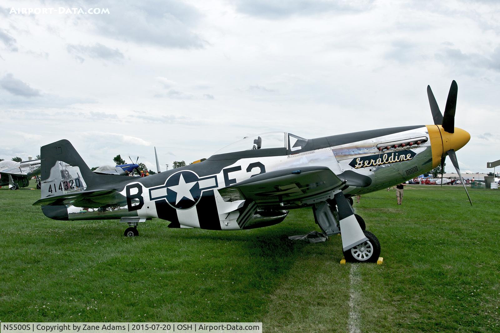 N5500S, 1944 North American F-51D Mustang C/N 44-63655, 2015 EAA AirVenture - Oshkosh Wisconsin