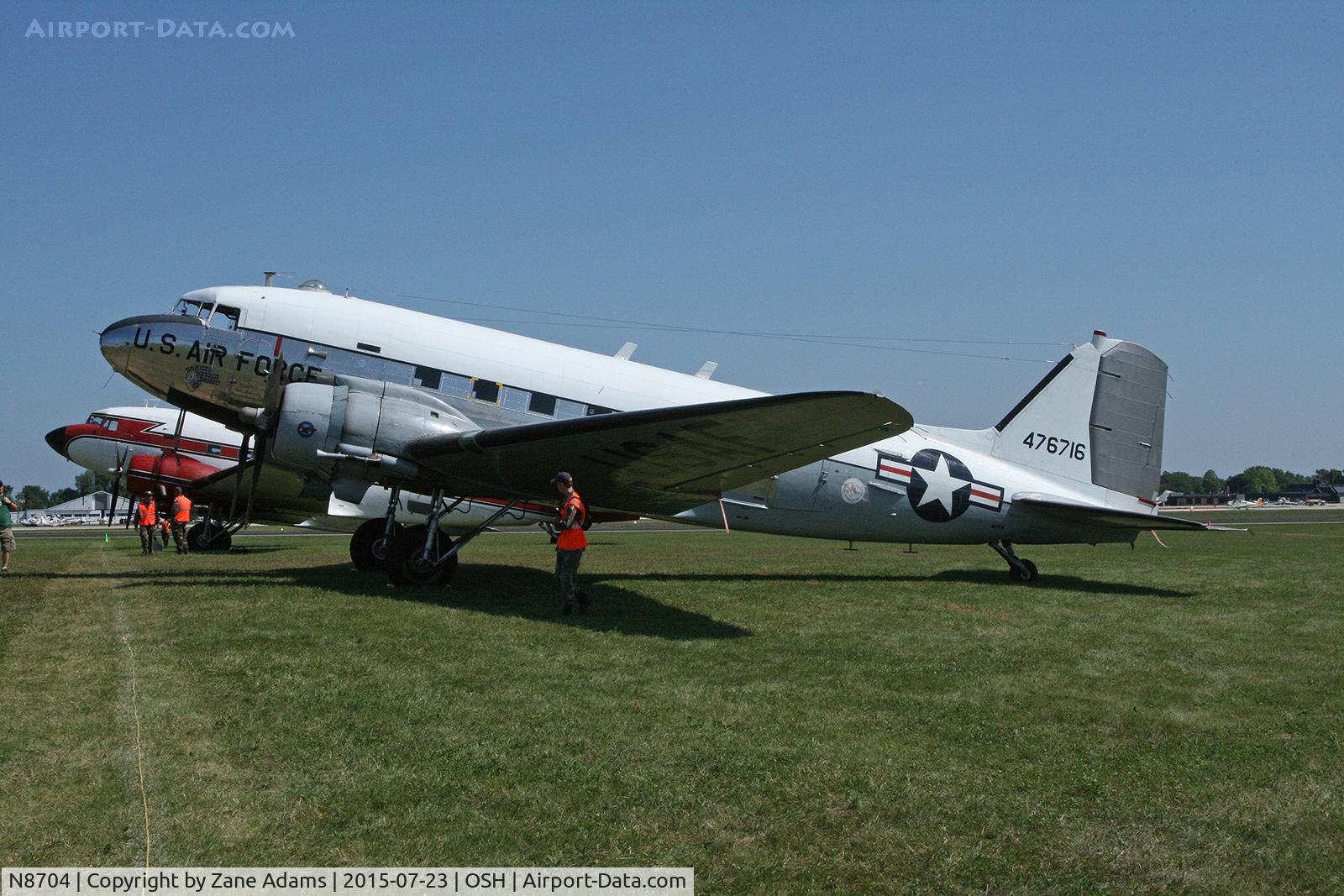 N8704, 1944 Douglas DC3C-S4C4G (TC-47B-30-DK) C/N 33048, 2015 EAA AirVenture - Oshkosh Wisconsin
