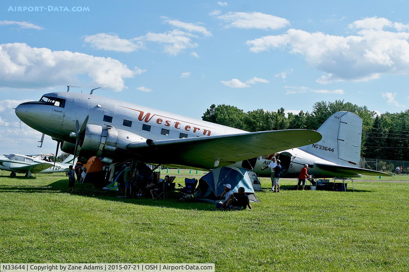 N33644, 1941 Douglas DC-3A-197E C/N 4123, 2015 EAA AirVenture - Oshkosh Wisconsin