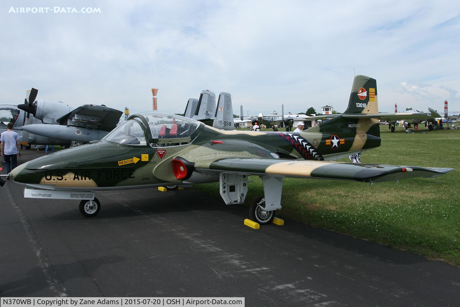 N370WB, 1966 Cessna T-37C Tweety Bird C/N 40974, 2015 EAA AirVenture - Oshkosh Wisconsin