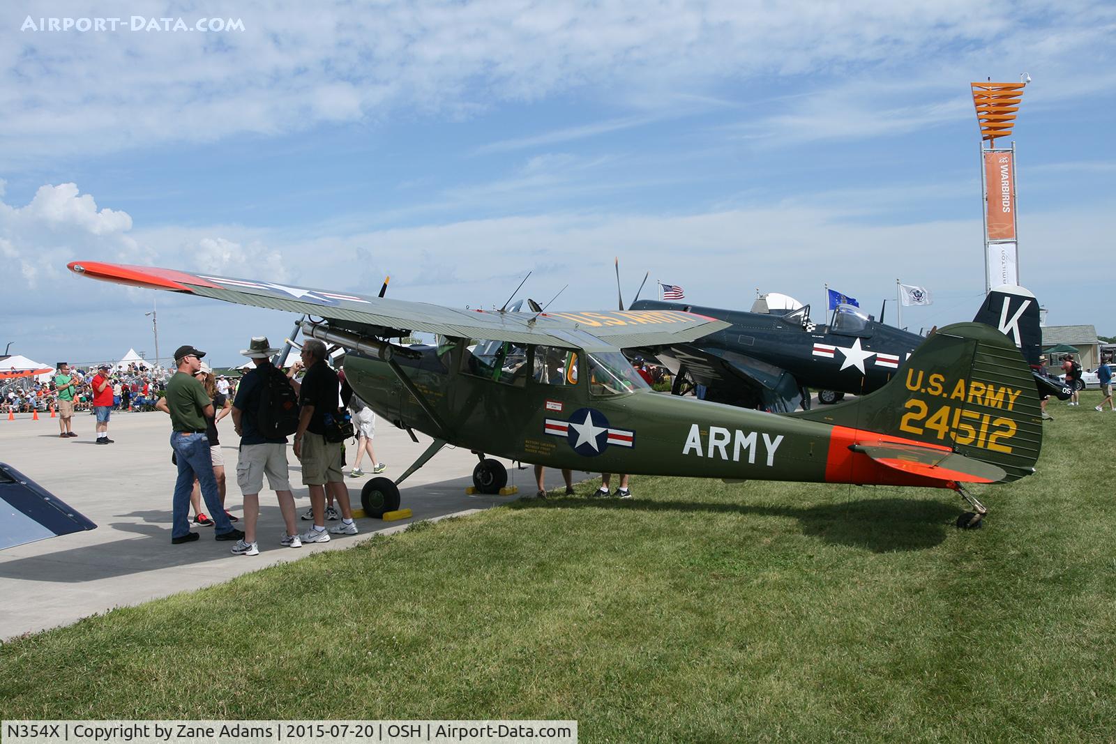 N354X, 1957 Cessna L-19E Bird Dog C/N 24512, 2015 EAA AirVenture - Oshkosh Wisconsin