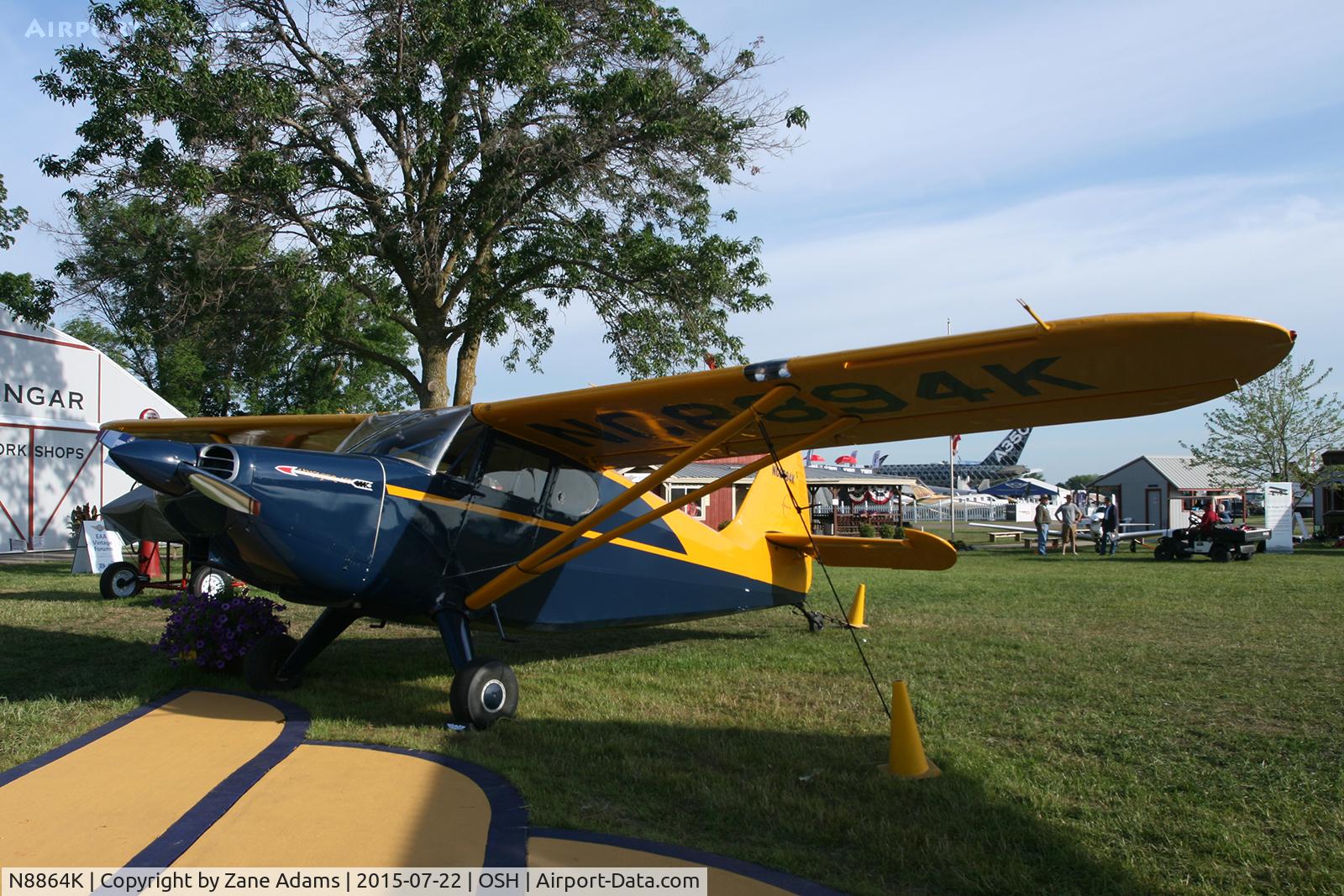 N8864K, 1947 Stinson 108-1 Voyager C/N 108-1864, 2015 EAA AirVenture - Oshkosh Wisconsin