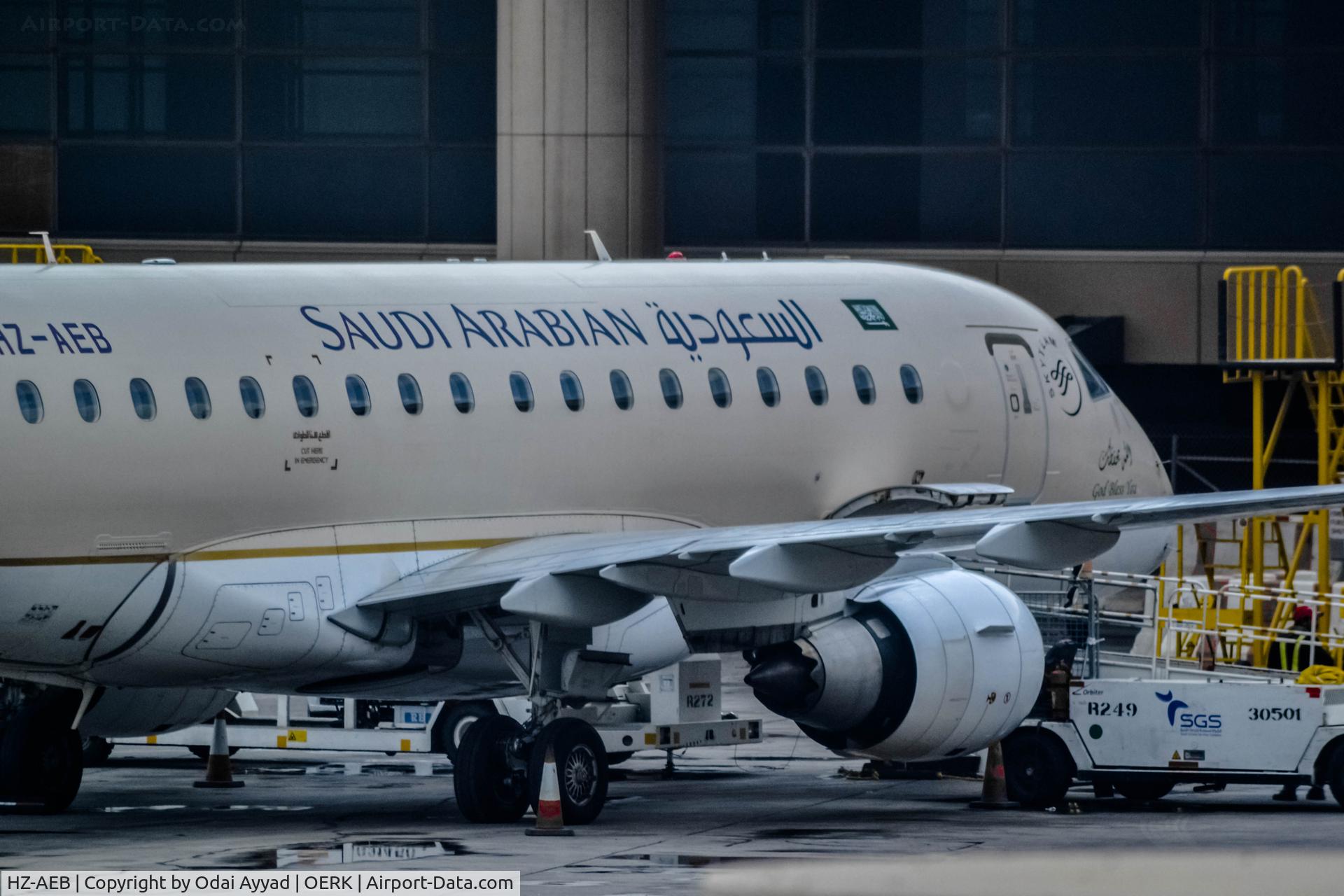 HZ-AEB, 2005 Embraer 170LR (ERJ-170-100LR) C/N 17000114, At king kahled getting ready for another short flight