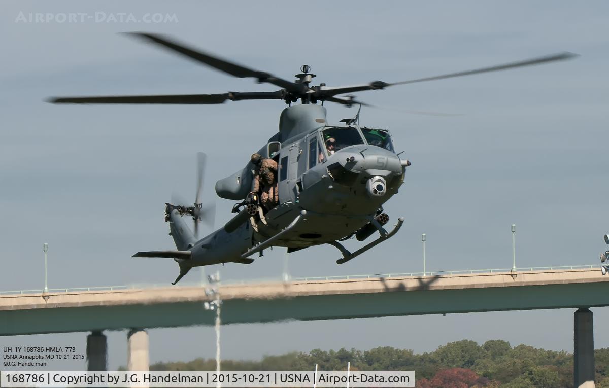 168786, Bell UH-1Y Venom C/N 55183/Y95, Approach to U.S. Naval Academy Annapolis MD