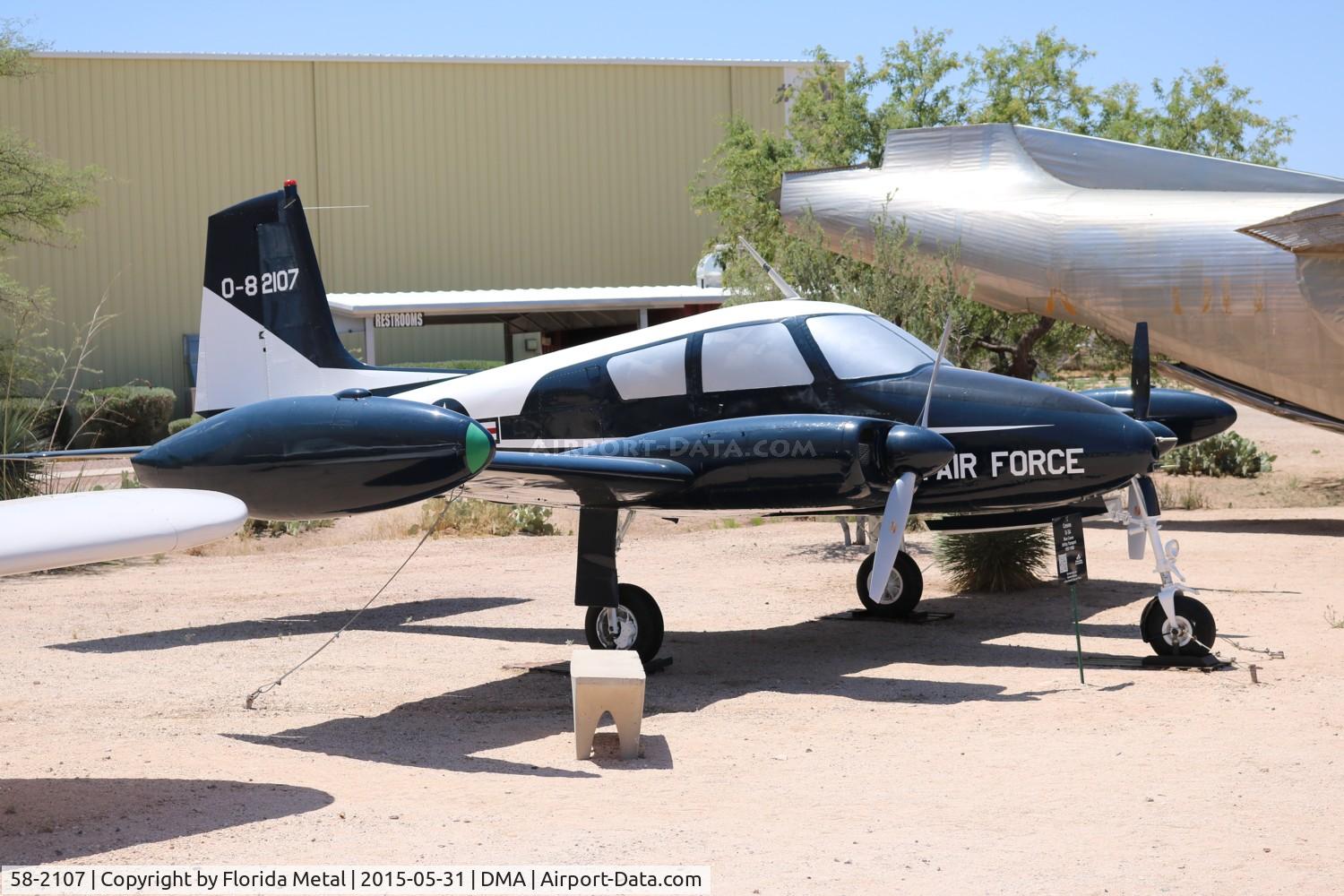 58-2107, 1958 Cessna U-3A Blue Canoe (310A) C/N 38081, GU-3A Blue Canoe
