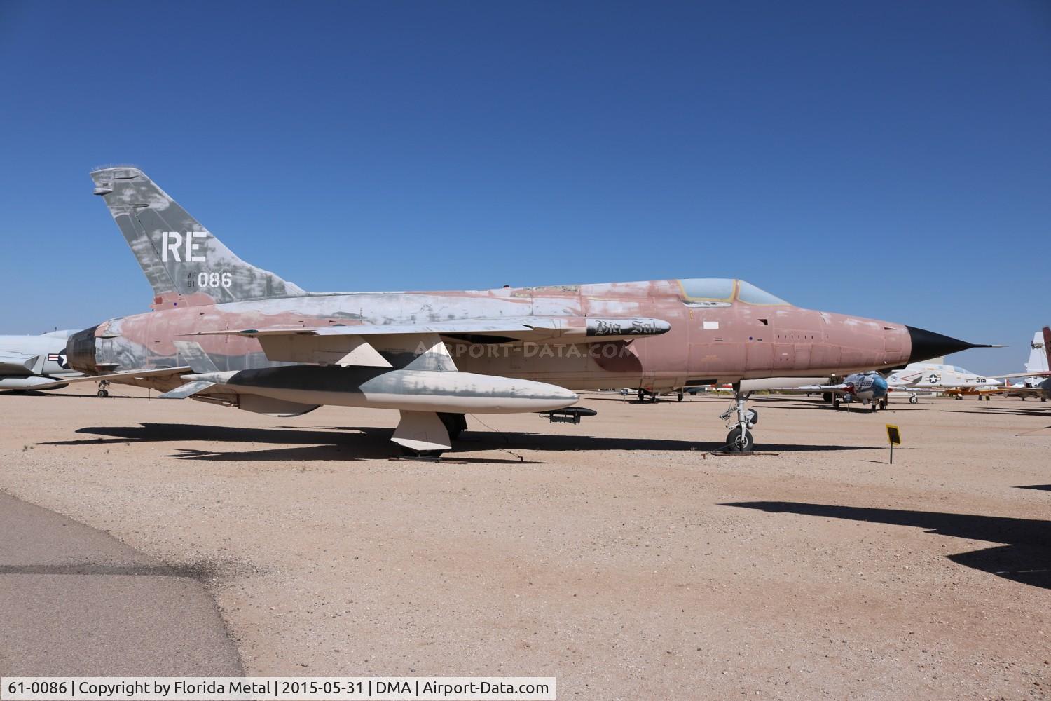 61-0086, 1961 Republic F-105D Thunderchief C/N D281, F-105D