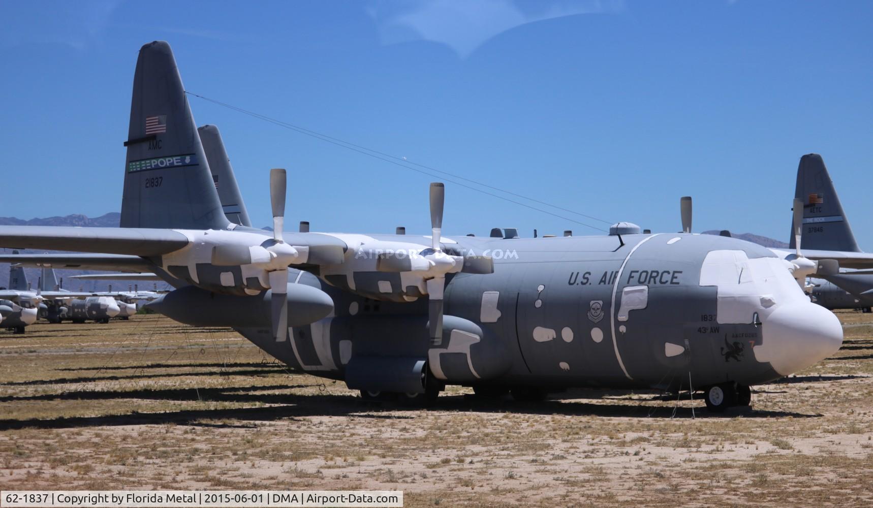 62-1837, 1962 Lockheed C-130E Hercules C/N 382-3800, C-130E