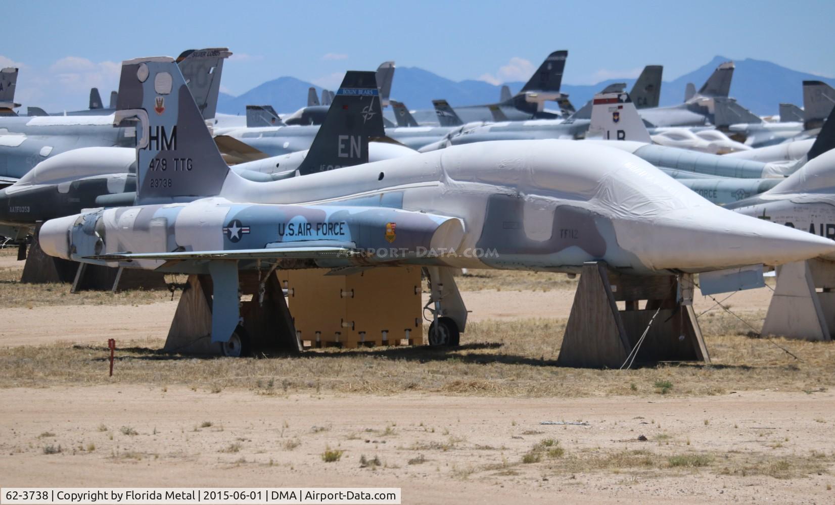 62-3738, 1962 Northrop T-38A Talon C/N N.5443, T-38A