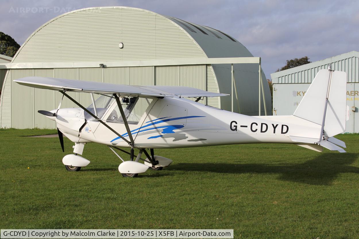 G-CDYD, 2006 Comco Ikarus C42 FB80 C/N 0604-6812, Ikarus C42 FB80 at Fishburn Airfield, October 25th 2015.