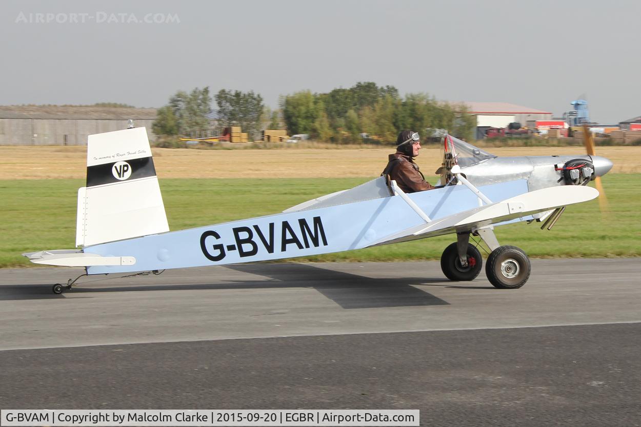 G-BVAM, 1993 Evans VP-1 Volksplane C/N PFA 062-12132, Evans VP-1 Volksplane at The Real Aeroplane Company's Helicopter Fly-In, Breighton Airfield, September 20th 2015.
