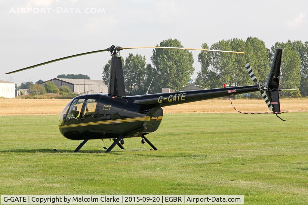 G-GATE, 2004 Robinson R44 Raven II C/N 10448, Robinson R44 II at The Real Aeroplane Club's Helicopter Fly-In, Breighton Airfield, September 20th 2015.