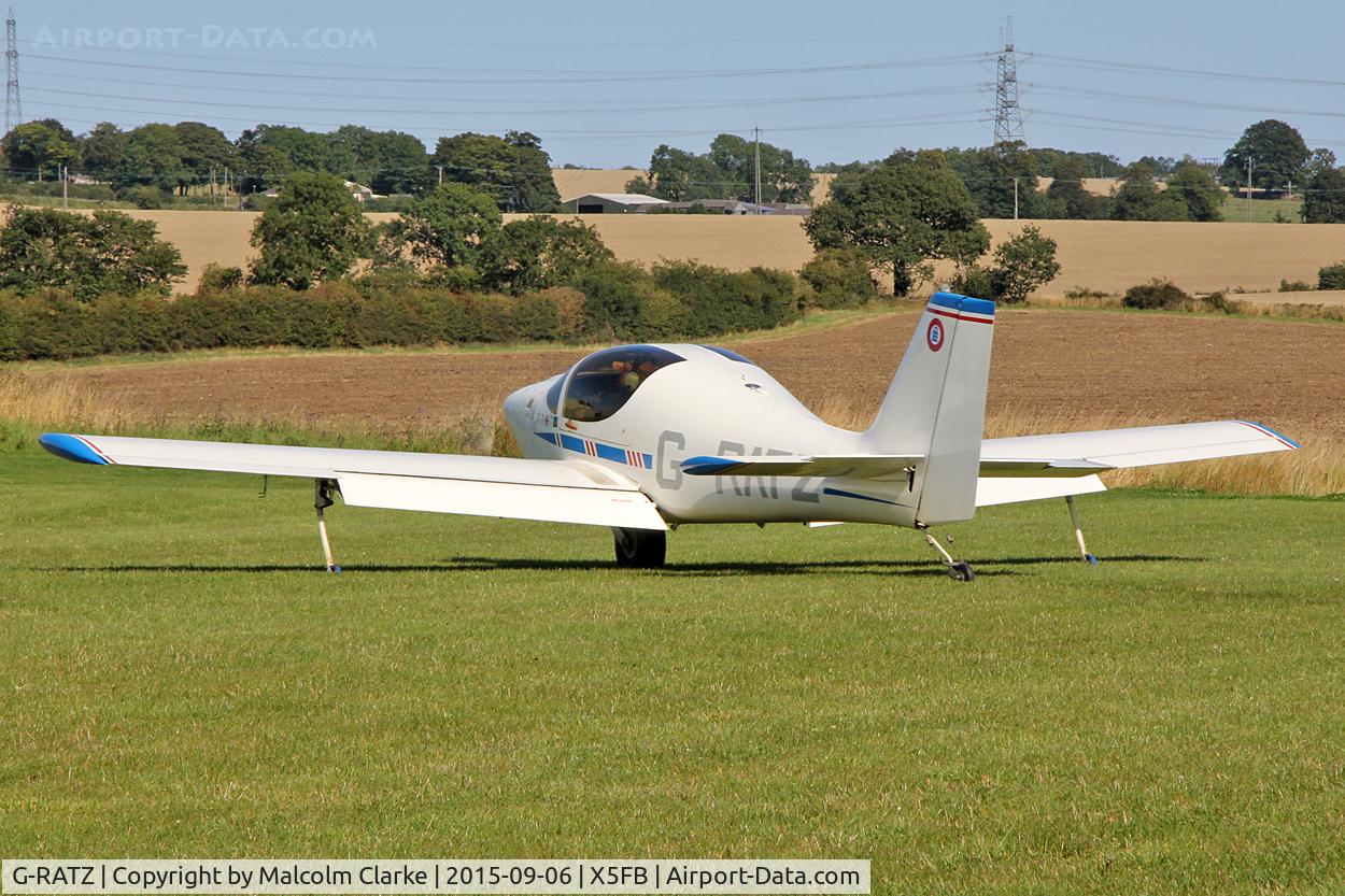 G-RATZ, 1997 Europa Monowheel C/N PFA 247-12582, Europa Monowheel, one of Fishburn Airfields many residents, September 6th 2015.