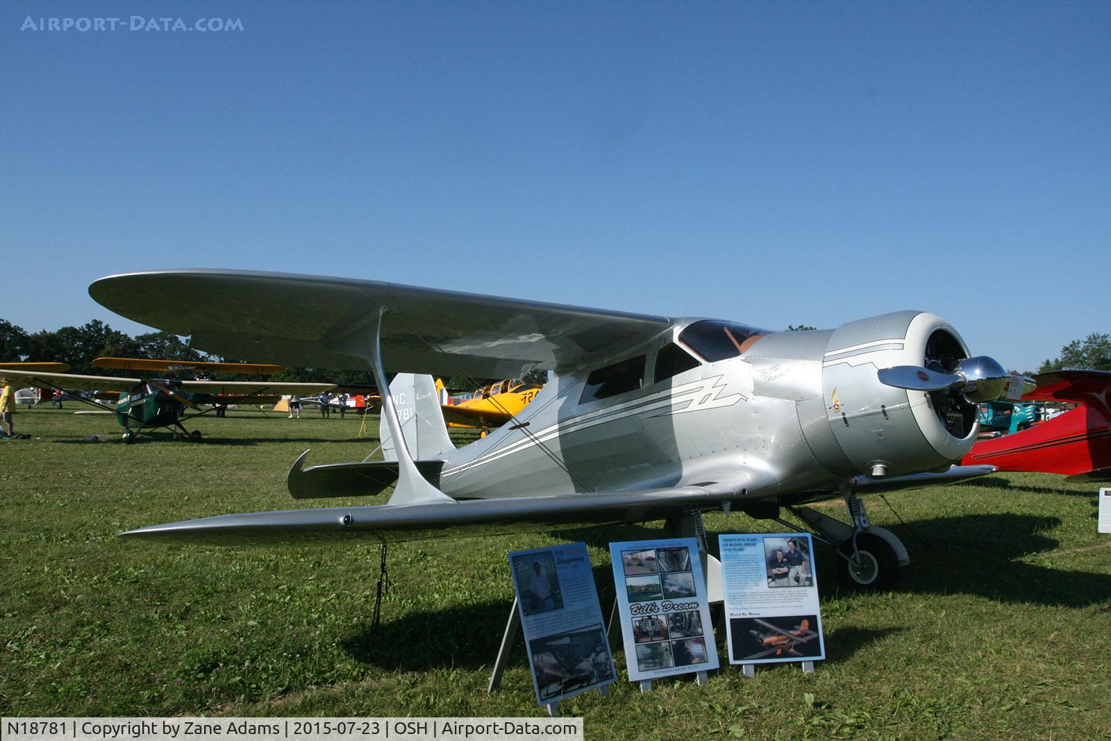 N18781, 1938 Beech F17D Staggerwing C/N 204, 2015 EAA AirVenture - Oshkosh, Wisconsin