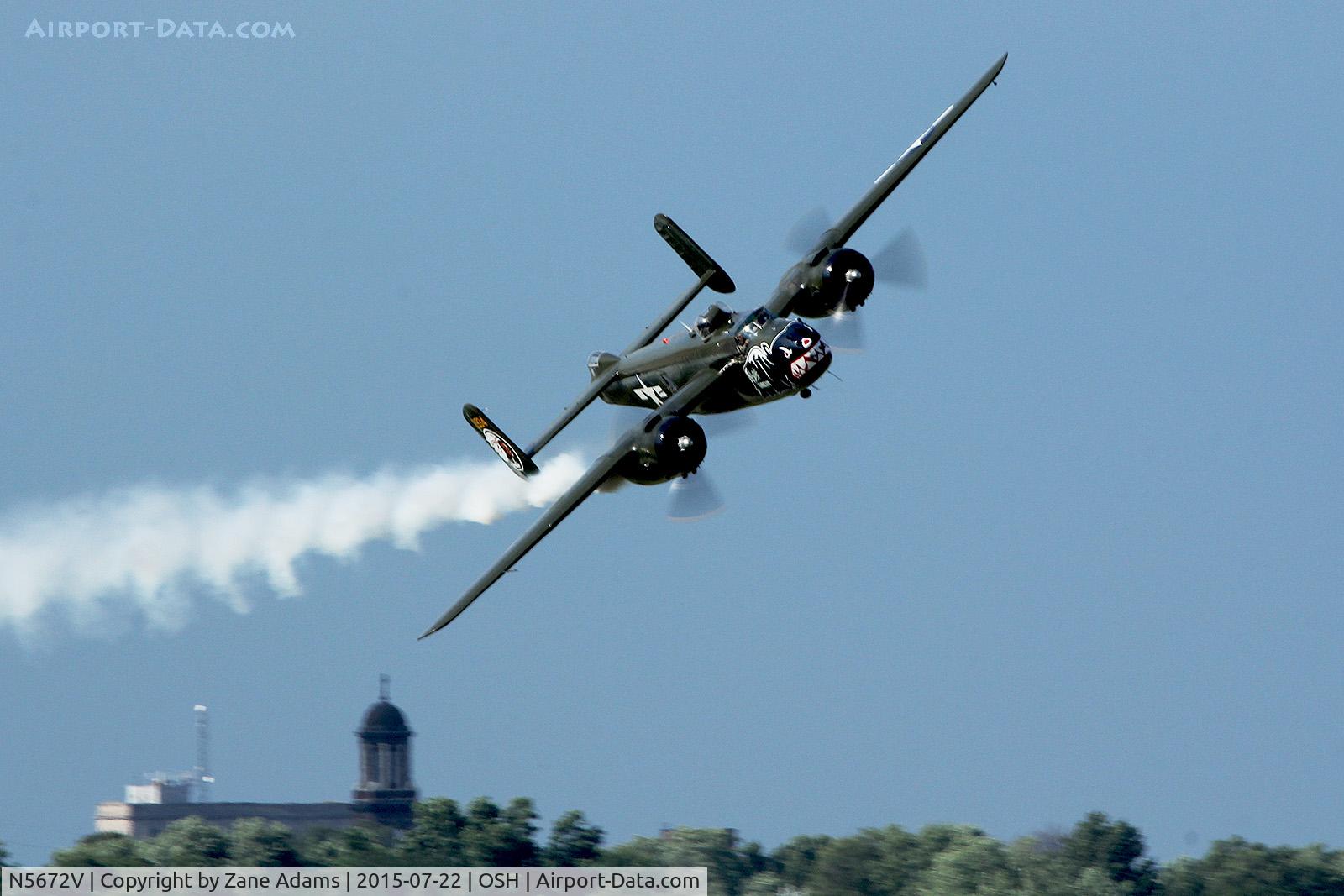 N5672V, 1945 North American B-25J Mitchell Mitchell C/N 108-47686, 2015 EAA AirVenture - Oshkosh, Wisconsin