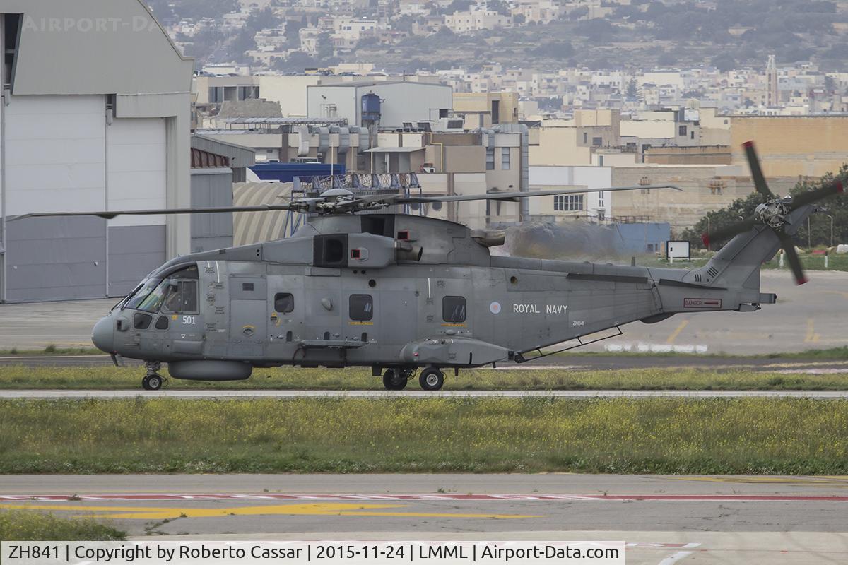 ZH841, 2000 AgustaWestland EH-101 Merlin HM.2 C/N 50087/RN21/MCSP21, CHOGM 2015
