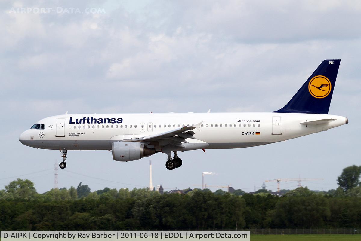 D-AIPK, 1989 Airbus A320-211 C/N 0093, Airbus A320-211 [0093] (Lufthansa) Dusseldorf~D 18/06/2011
