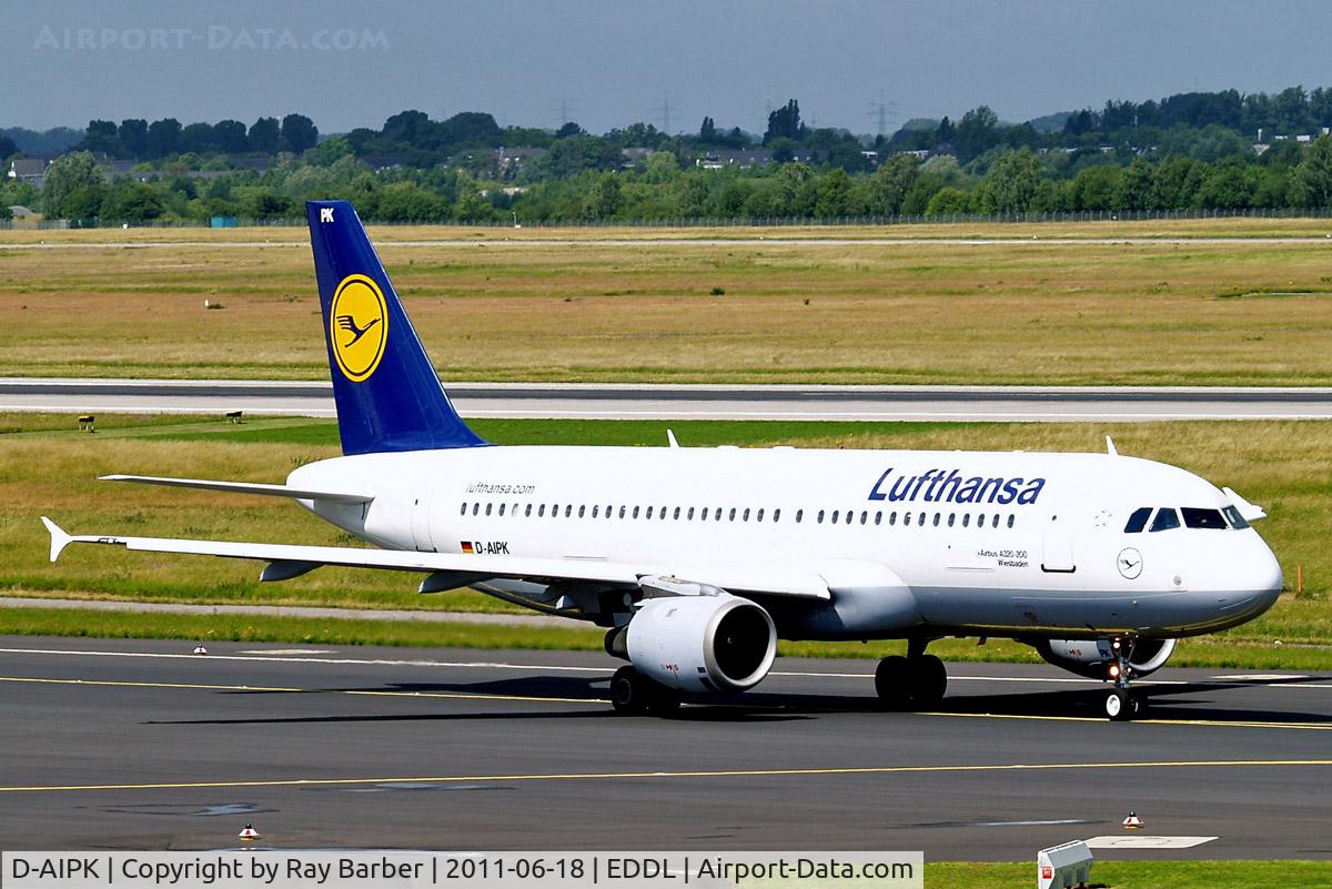 D-AIPK, 1989 Airbus A320-211 C/N 0093, Airbus A320-211 [0093] (Lufthansa) Dusseldorf~D 18/06/2011