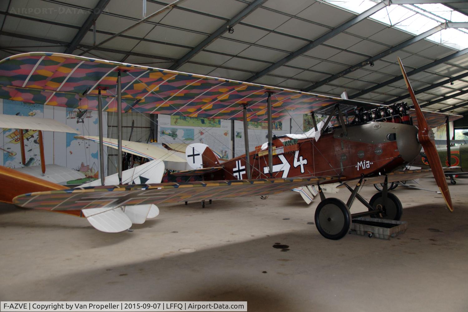 F-AZVE, LVG C.VI  Replica C/N MF-01, LVG C.VI replica in the aviation museum at La Ferté-Alais airfield, France.