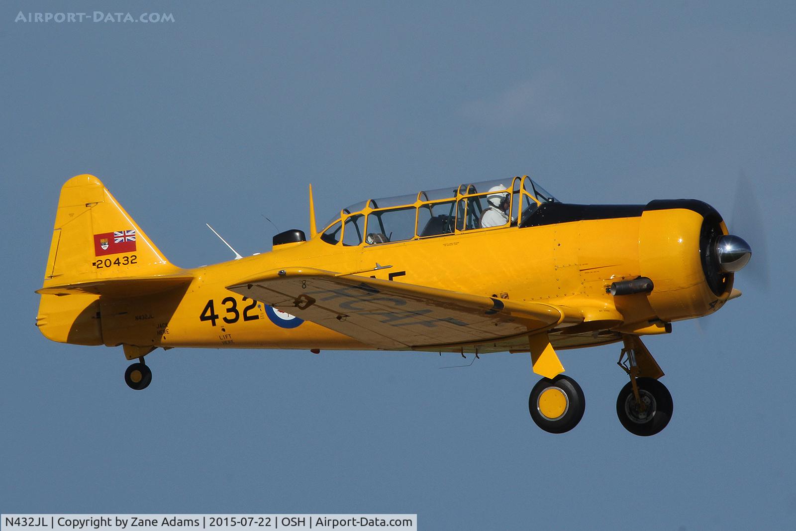 N432JL, Canadian Car & Foundry Harvard MK IV C/N CCF4-223, 2015 EAA AirVenture - Oshkosh, Wisconsin
