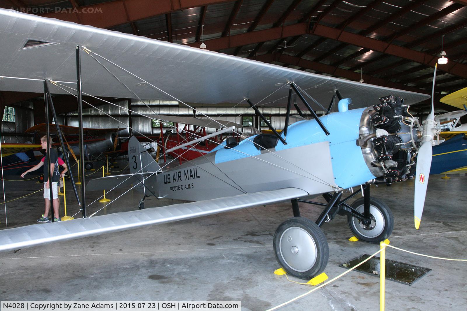 N4028, 1927 Swallow OX-5 Swallow C/N 899, 2015 EAA AirVenture - Oshkosh, Wisconsin