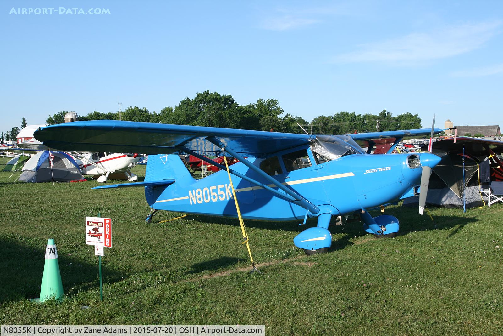 N8055K, 1947 Stinson 108-2 Voyager C/N 108-3055, 2015 EAA AirVenture - Oshkosh, Wisconsin