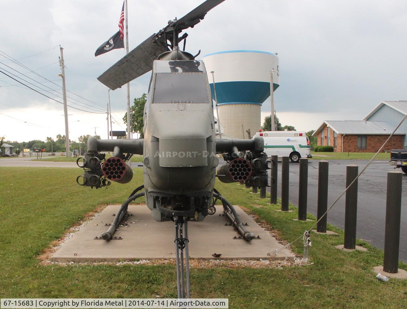 67-15683, 1967 Bell AH-1F Cobra C/N 20347, AH-1F Cobra in Sydney Ohio at a VFW hall