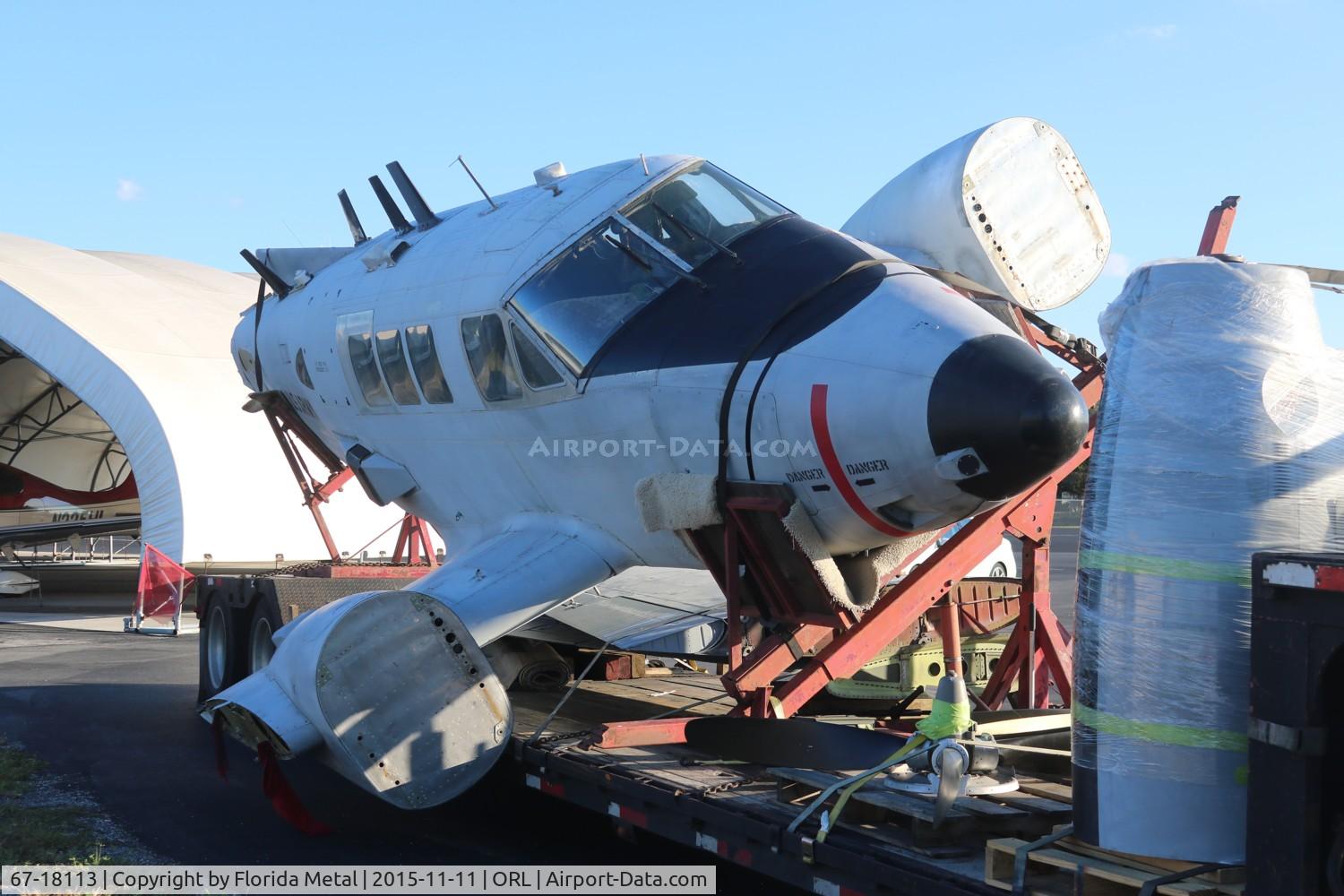 67-18113, 1967 Beech RU-21A Ute C/N LM.109, RU-21A getting restored to go on display at Orlando International Airport