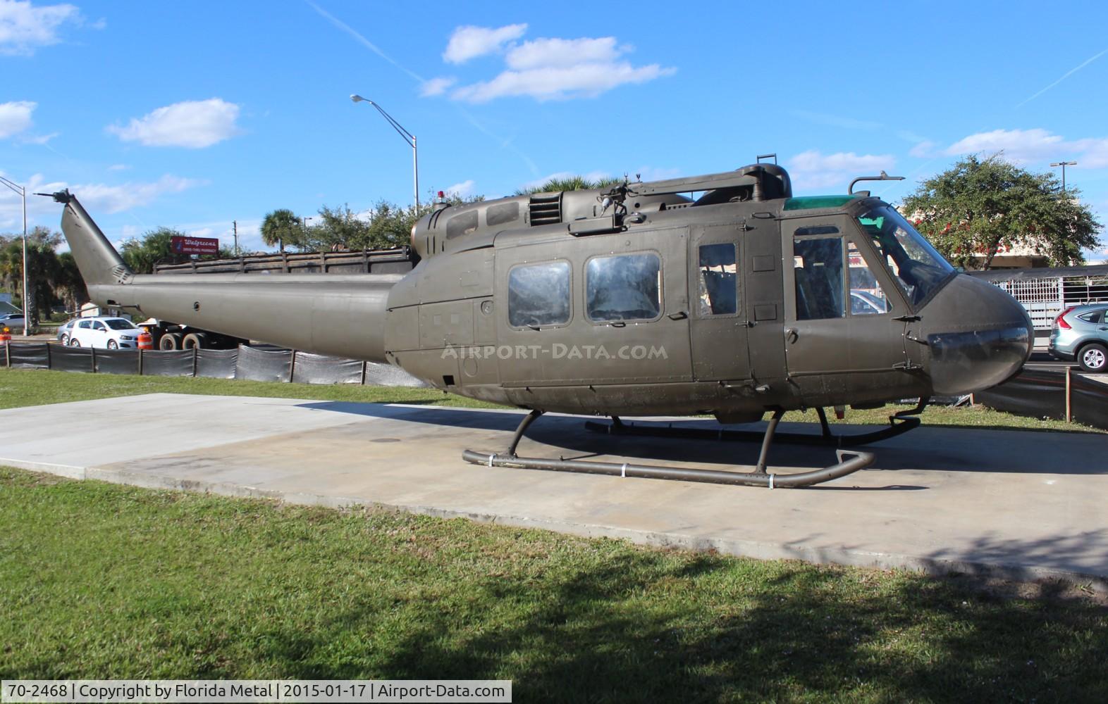 70-2468, 1970 Bell HH-1H Iroquois C/N 17112, HH-1H in Okeechobee FL veterans park