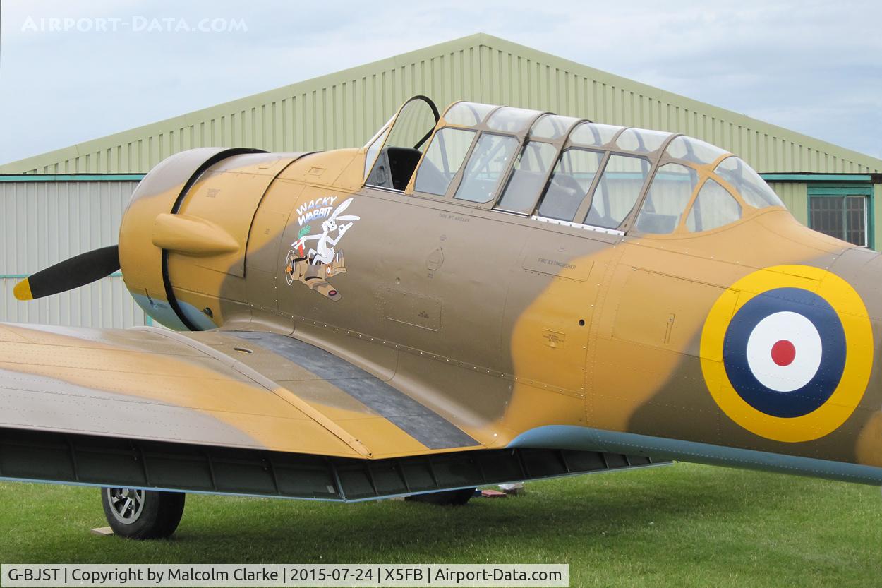 G-BJST, 1953 Canadian Car & Foundry T-6H Harvard Mk.4M C/N 14A-2429, Canadian Car & Foundry T-6H Harvard 4M at Fishburn Airfield, July 24th 2015.