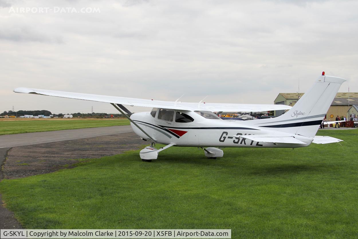 G-SKYL, 1998 Cessna 182S Skylane C/N 18280176, Cessna 182S Skylane at Fishburn Airfield, September 20th 2015.