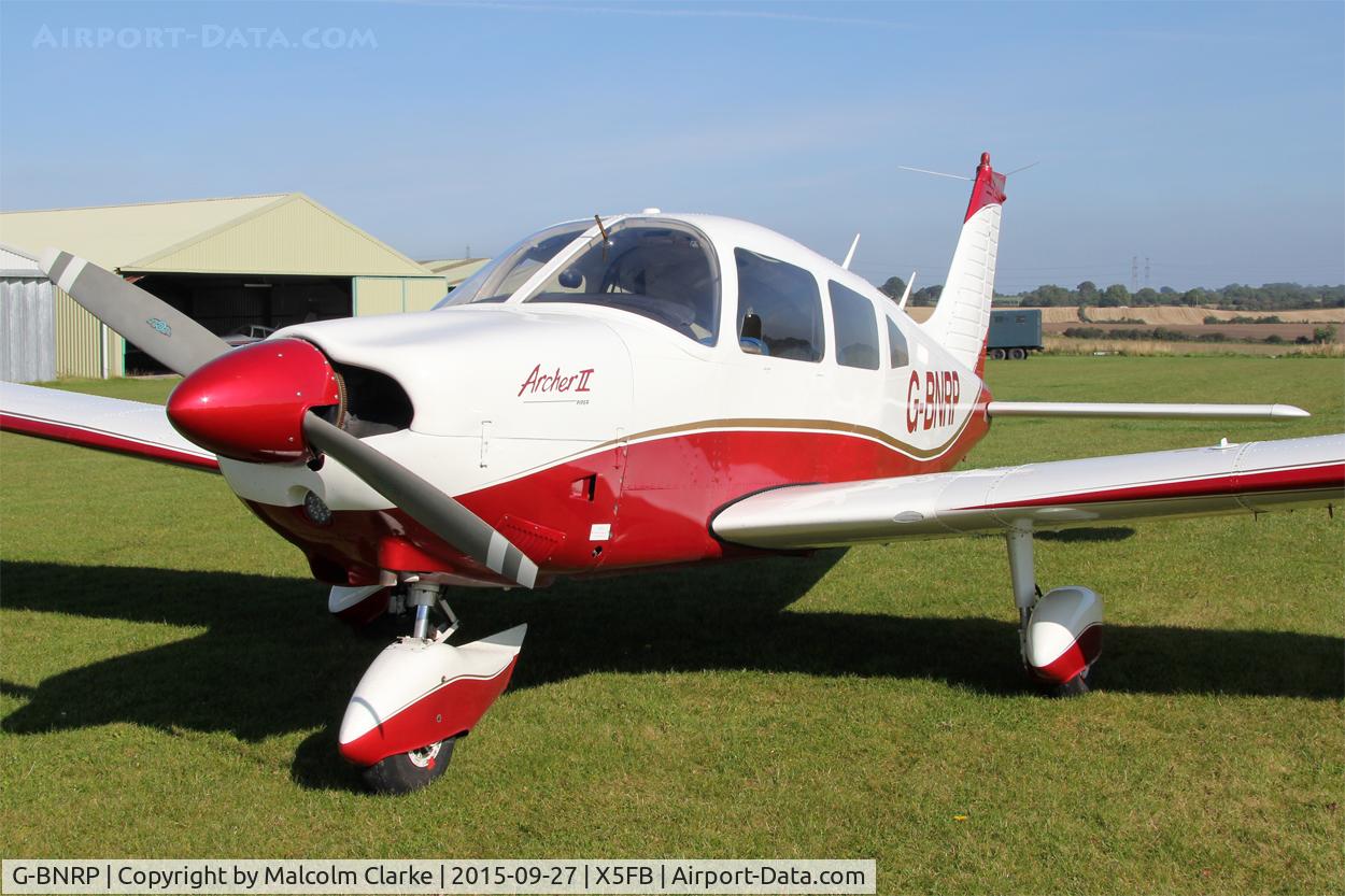 G-BNRP, 1977 Piper PA-28-181 Cherokee Archer II C/N 28-7790528, Piper PA-28-181 Cherokee Archer II at Fishburn Airfield, September 27th 2015.
