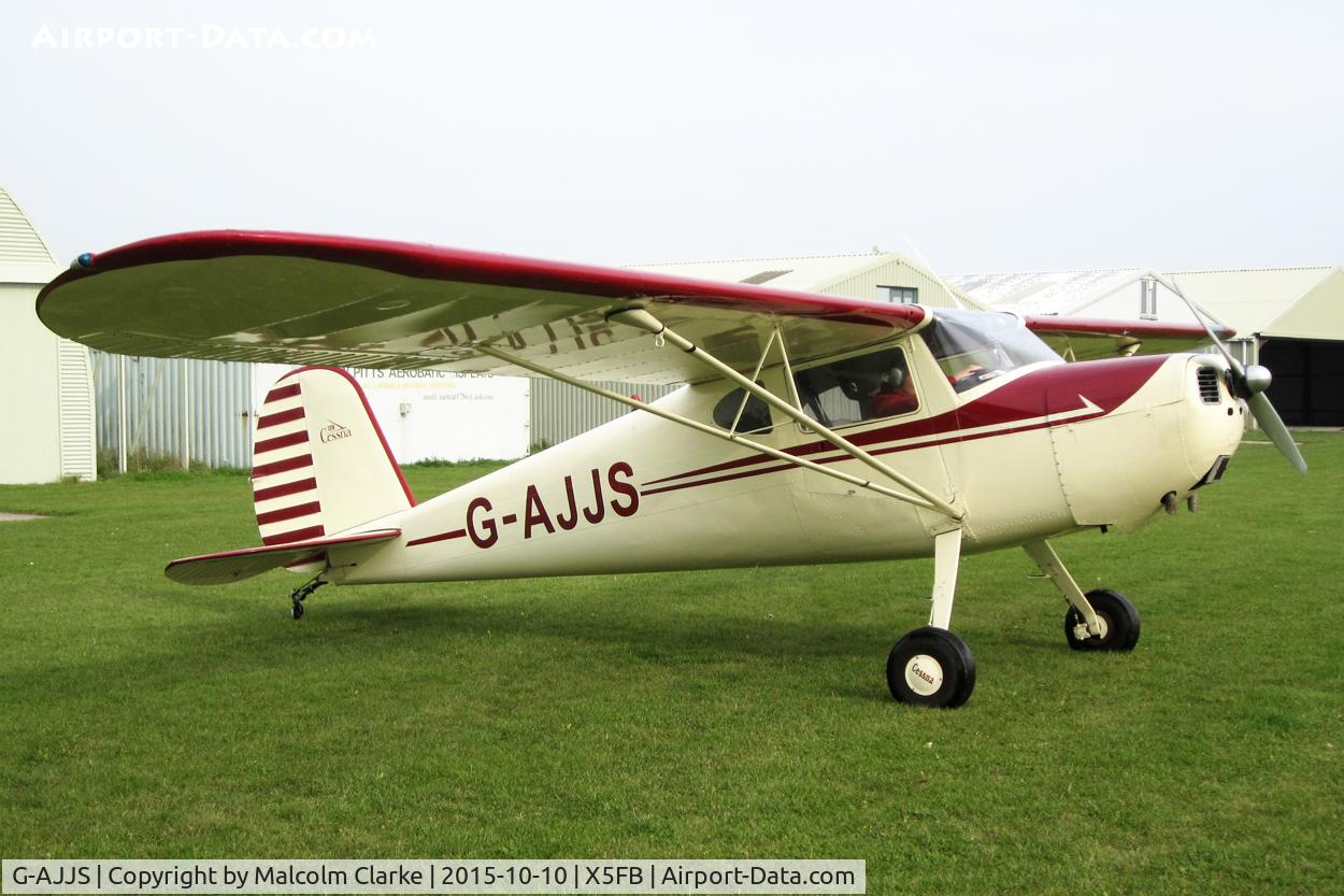 G-AJJS, 1947 Cessna 120 C/N 13047, Cessna 120 at Fishburn Airfield, October 10th 2015.