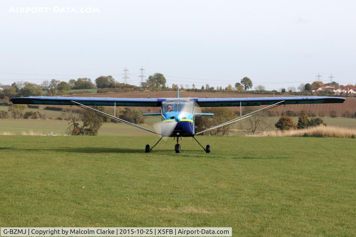 G-BZMJ, 2001 Rans S-6ES Coyote II C/N PFA 204-13631, Rans S-6ES Coyote II arrives at Fishburn Airfield, October 25th 2015.