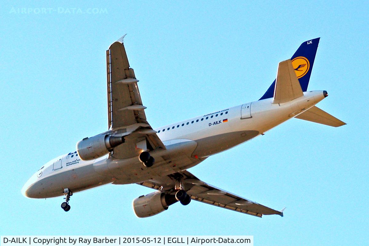 D-AILK, 1997 Airbus A319-114 C/N 679, Airbus A319-114 [0679] (Lufthansa) Home~G 12/05/2015. On approach 27R