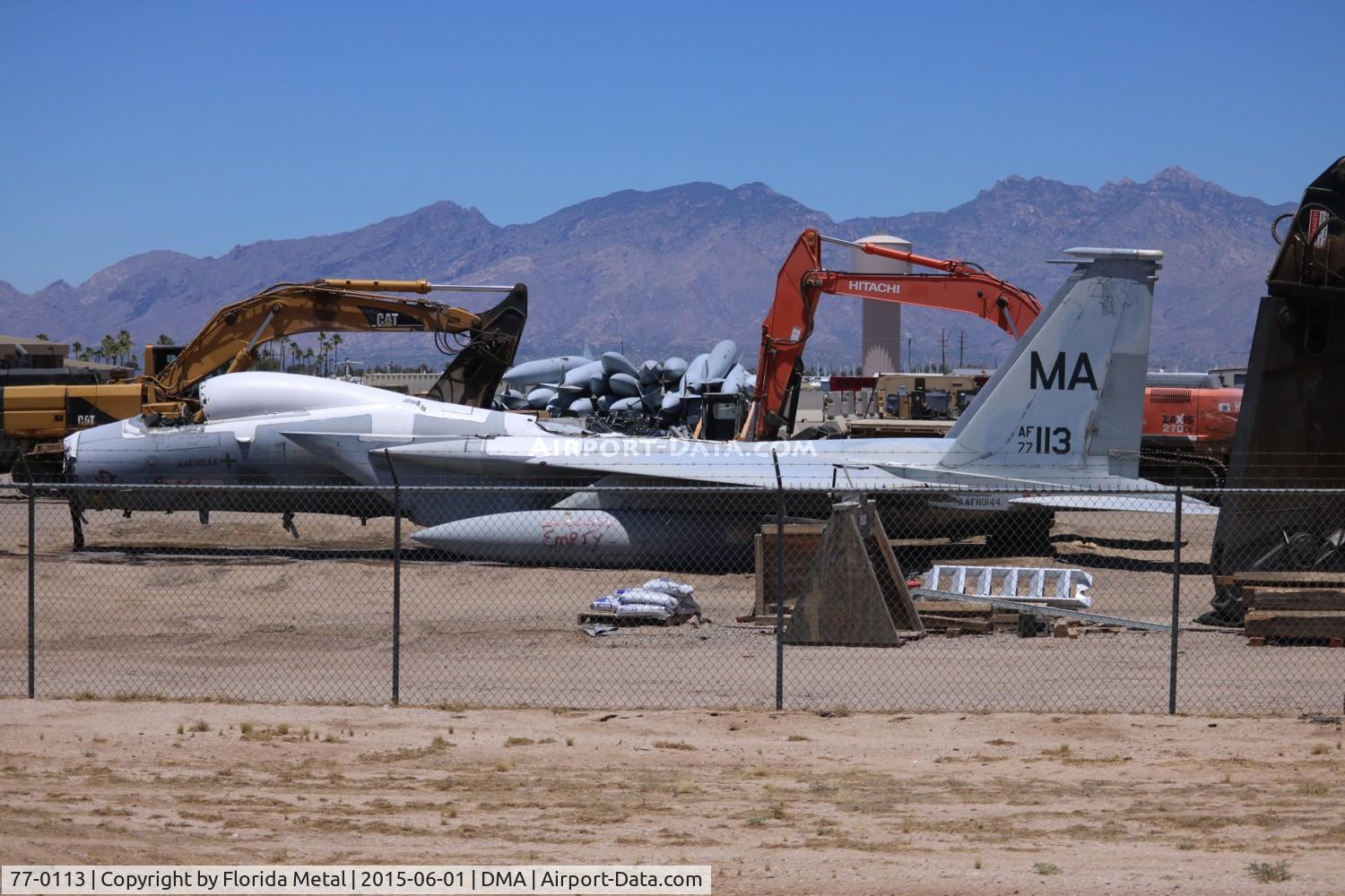 77-0113, 1977 McDonnell Douglas F-15A Eagle C/N 0398/A325, F-15A Eagle going under the chopping block