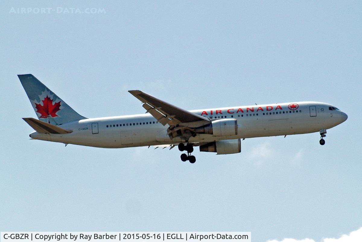 C-GBZR, 1992 Boeing 767-38E/ER C/N 25404, Boeing 767-38EER [25404] (Air Canada) Home~G 16/05/2015. On approach 27L.
