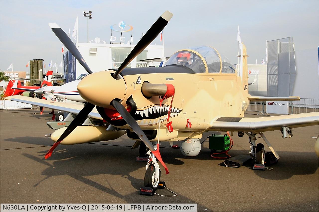 N630LA, 2013 Hawker Beechcraft AT-6B Texan II C/N AT-3, Beechcraft AT-6B Texan II, Static display, Paris-Le Bourget (LFPB-LBG) Air show 2015