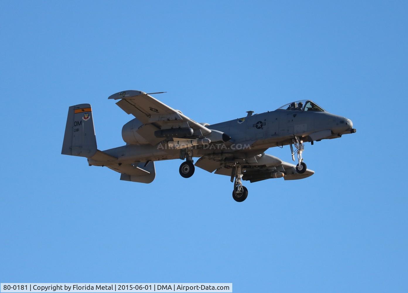 80-0181, 1980 Fairchild Republic A-10C Thunderbolt II C/N A10-0531, A-10A