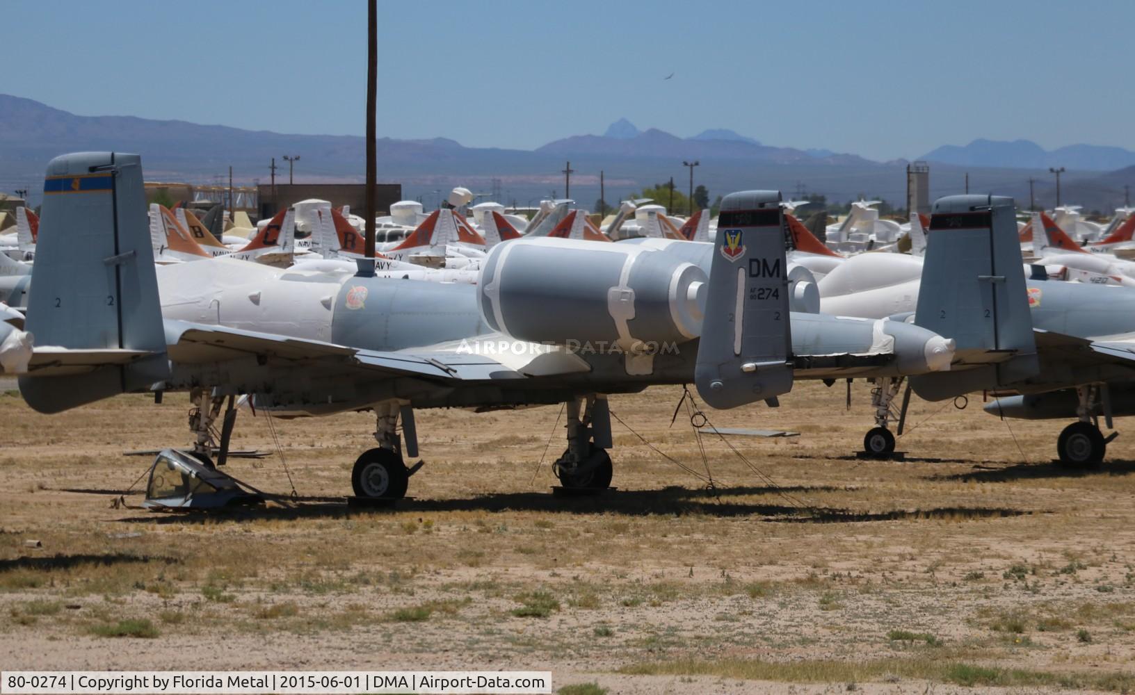 80-0274, 1980 Fairchild Republic A-10A Thunderbolt II C/N A10-0624, A-10A