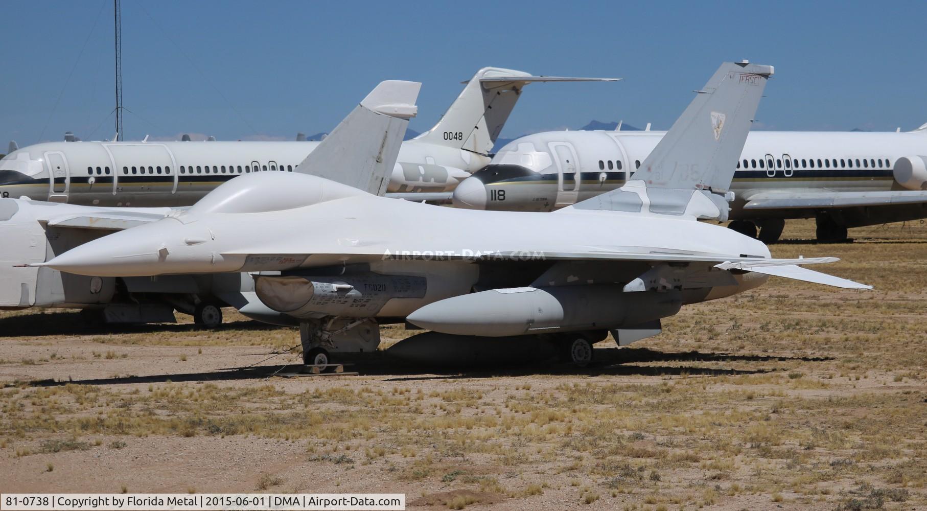81-0738, 1981 General Dynamics F-16A Fighting Falcon C/N 61-419, F-16A