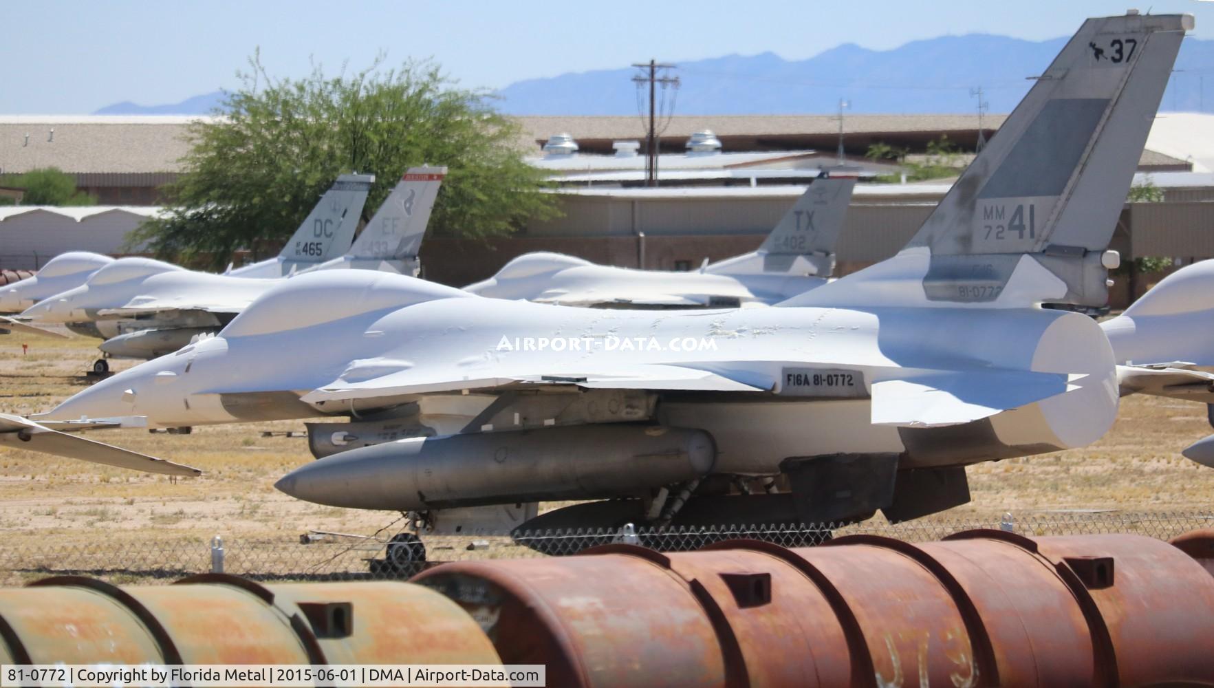 81-0772, General Dynamics F-16A Fighting Falcon C/N 61-453, F-16A