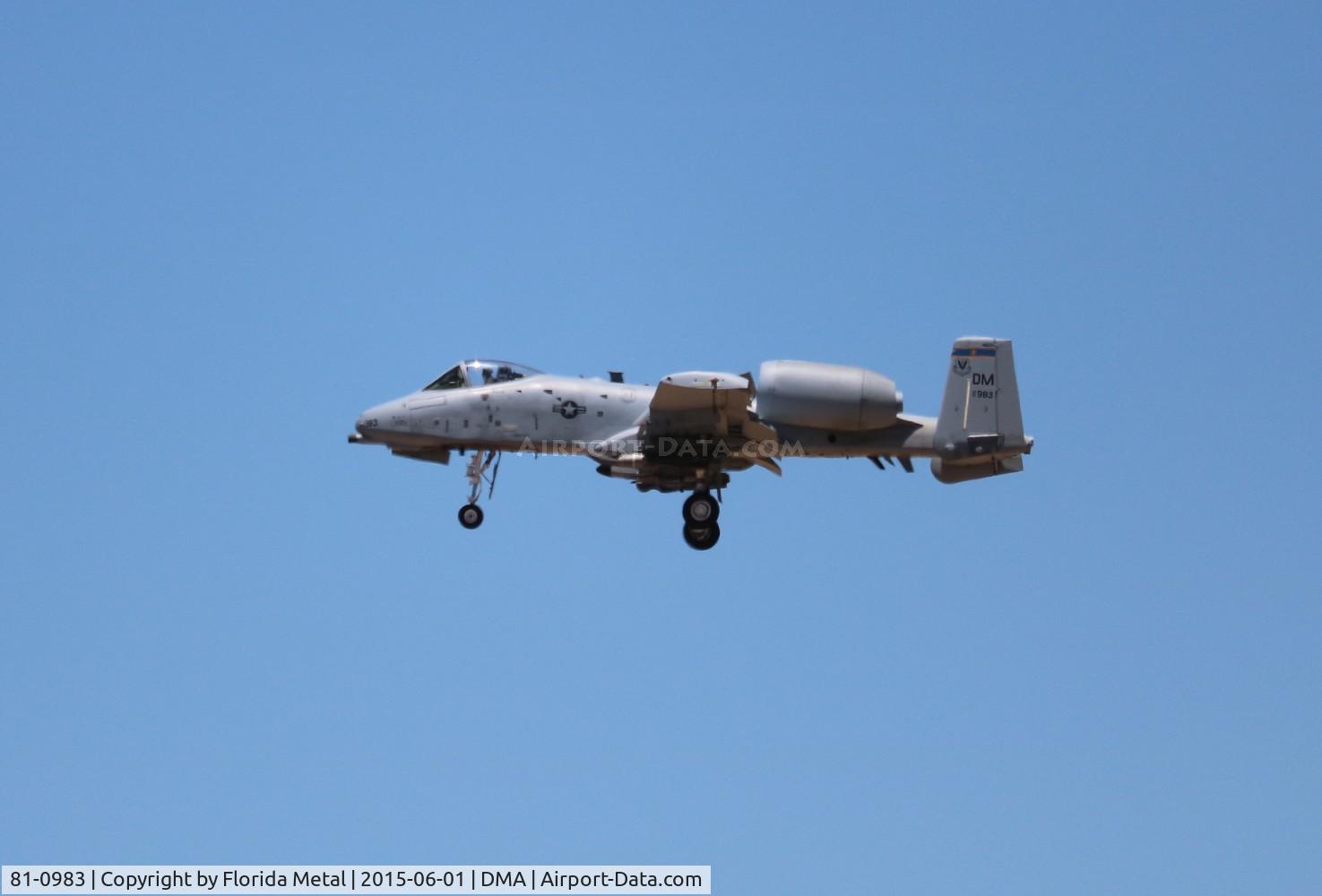 81-0983, 1981 Fairchild Republic A-10C Thunderbolt II C/N A10-0678, A-10A