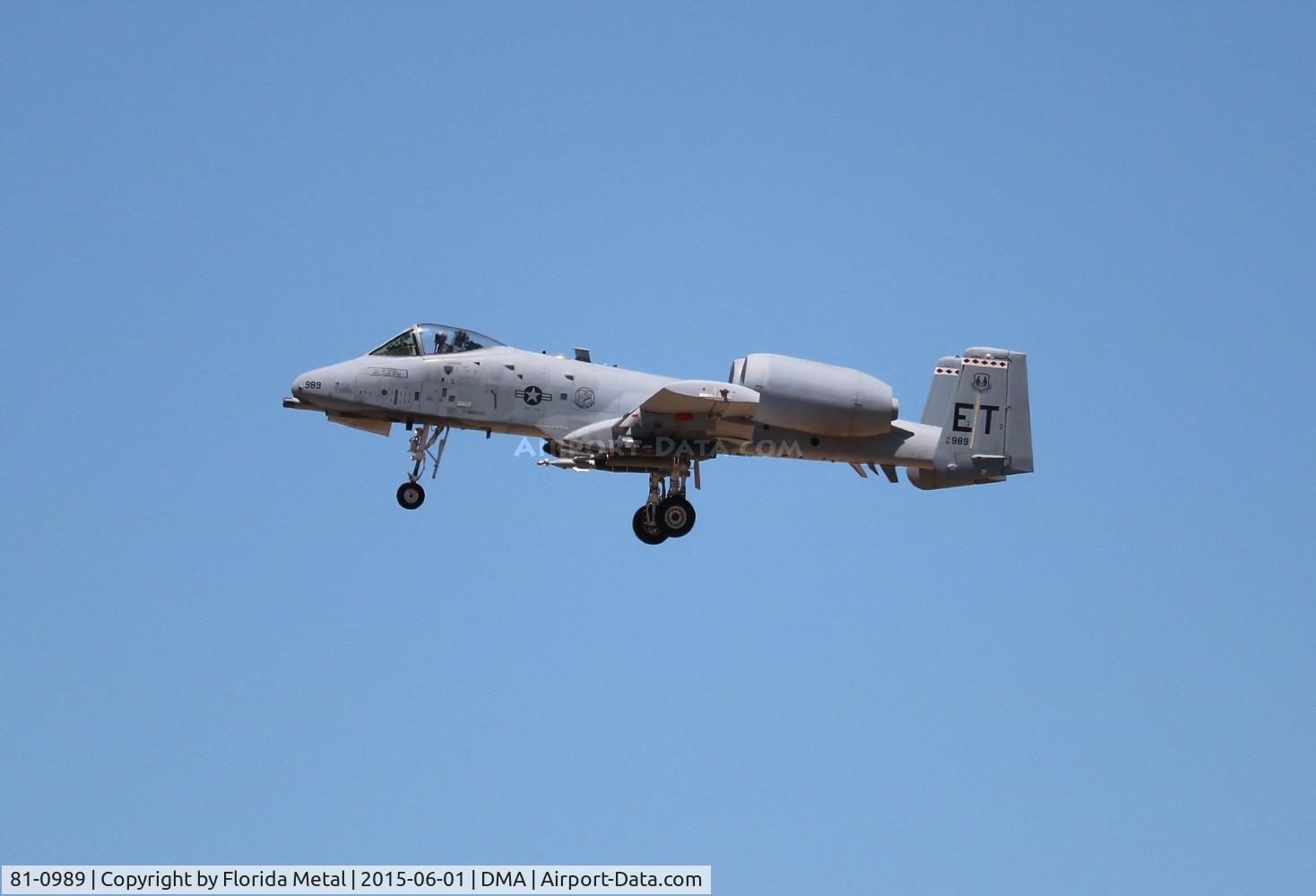 81-0989, 1981 Fairchild Republic A-10C Thunderbolt II C/N A10-0684, A-10C