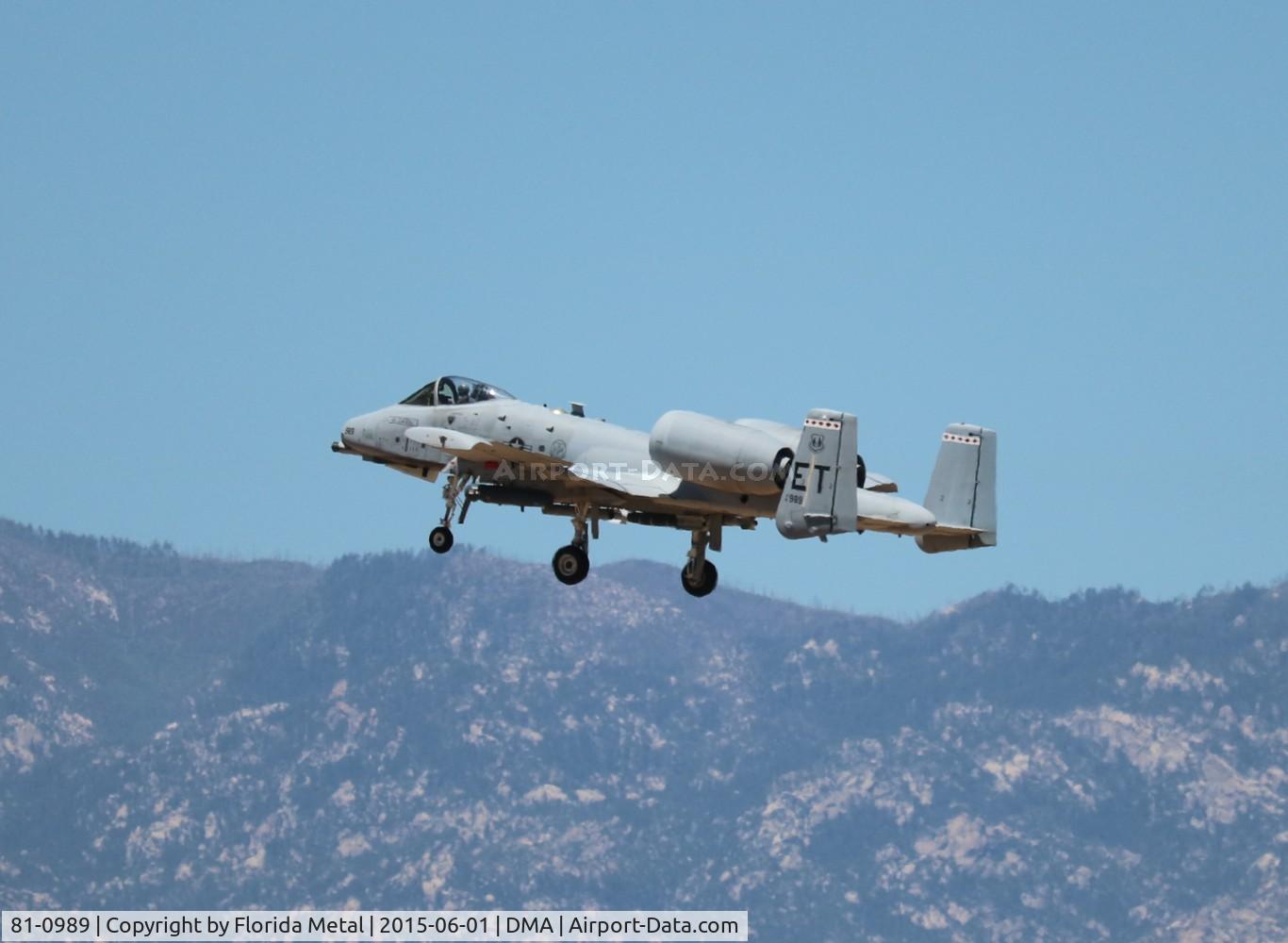 81-0989, 1981 Fairchild Republic A-10C Thunderbolt II C/N A10-0684, A-10C